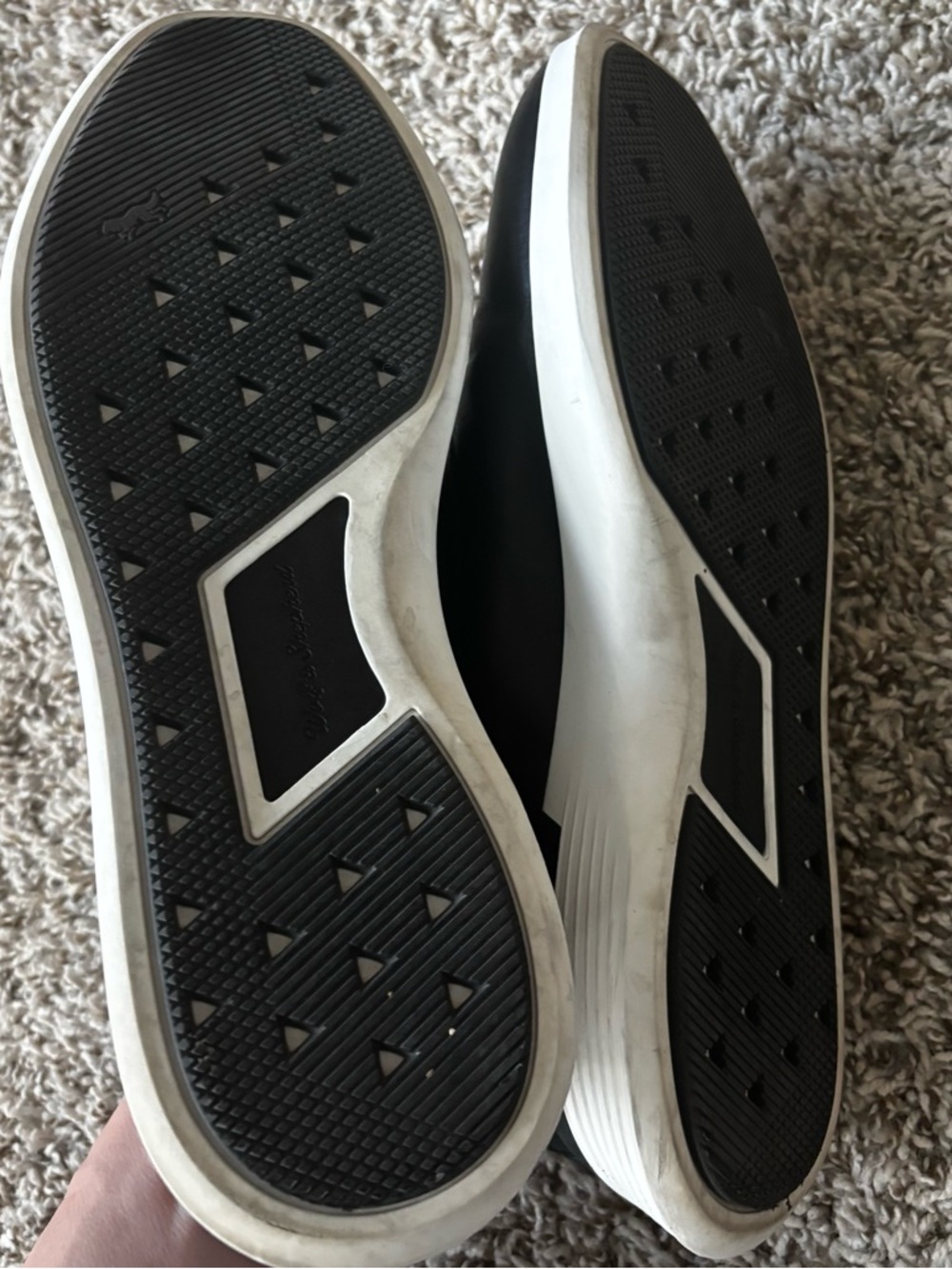 Men Black Leather  
Lightweight Sole wolf & shepherd black white crossover 10.5 - Picture 9 of 10